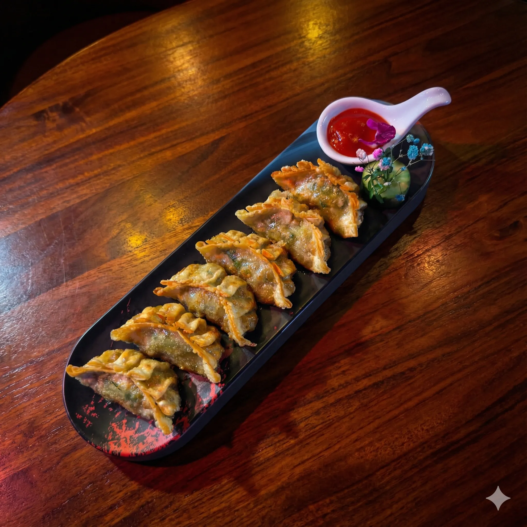 粤式韭菜猪肉煎饺